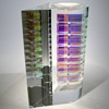 ..�Acropole� Light Wedge Series<br>Optical Crystal, Dichroic Glass<br>9 � x 7 � x 4 � inches