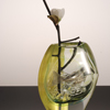..From East to West, Scene of Japan #Mini Series #3<br> Blown, Sculpted Glass; Silver Etching, Copper Plating <br>26 � x 8 � x 7 � inches